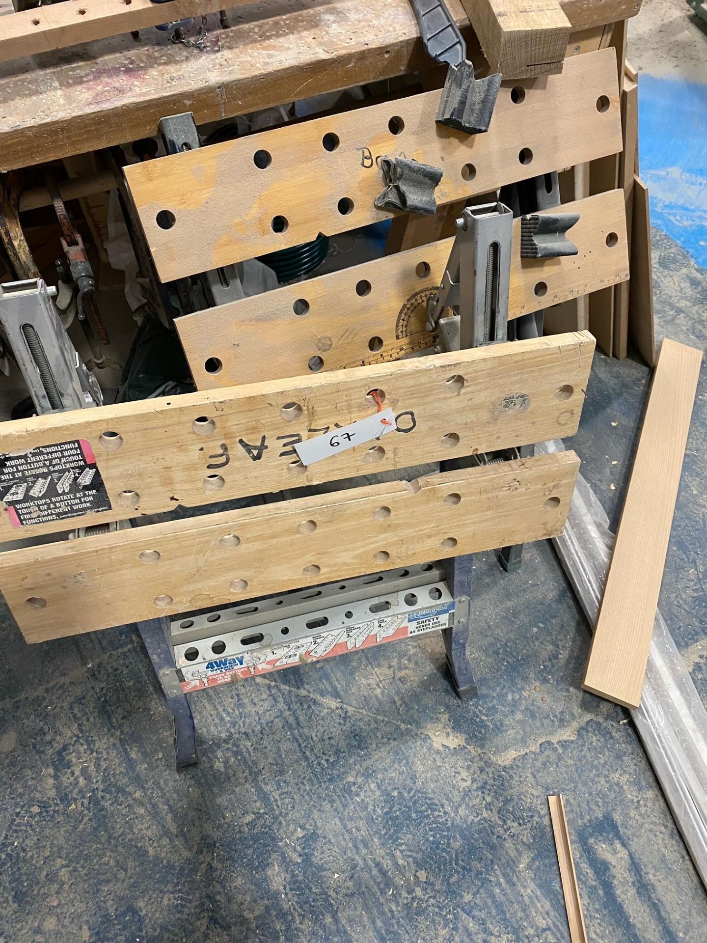 (2) Adjustable Workbenches