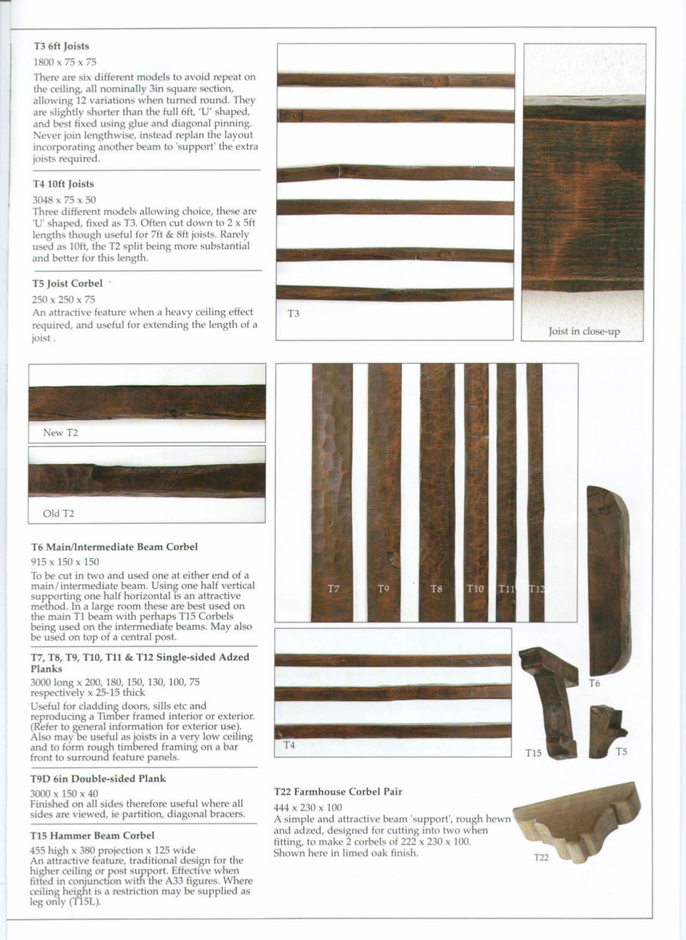 Rough-Hewn & adzed oak timbers, accs, moulds & master moulds (if available) for ceilings & walls - Bild 6 aus 7