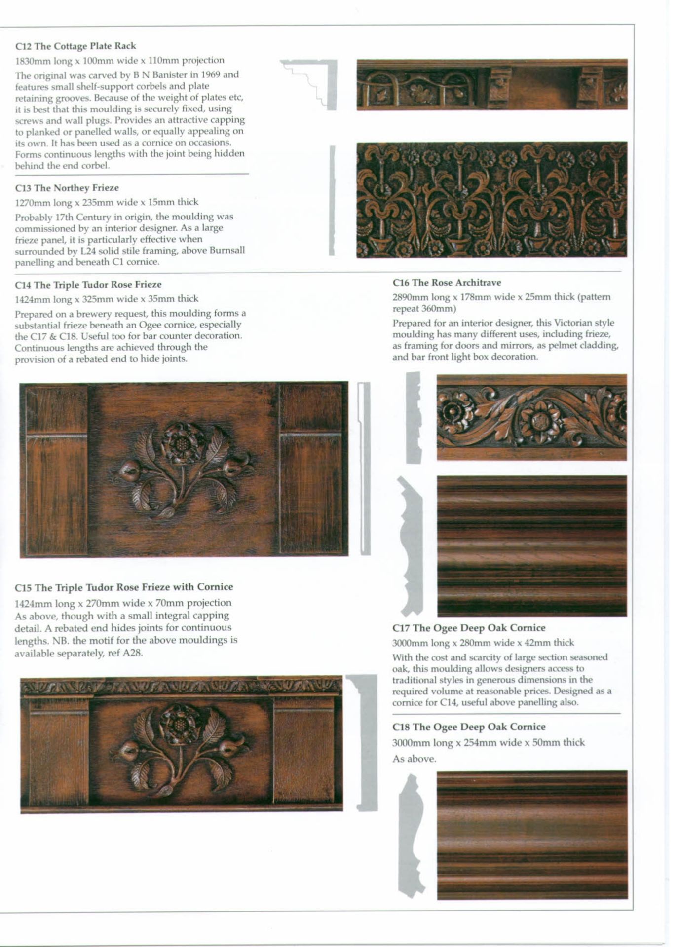 Friezes, Cornices and Strip moulds and master moulds (if available) comprising: - Image 7 of 8