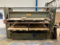 Interwood hydraulic platen press, 2.5m x 1.8m