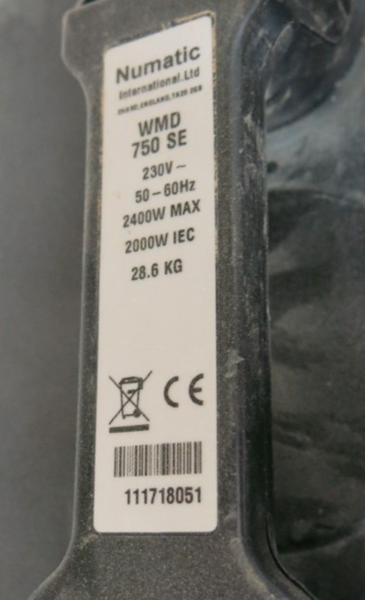 Numatic WMD 750 SE workshop vacuum - Image 2 of 2