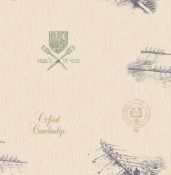 (44) Rolls of University of Oxford wallpaper - Varsity