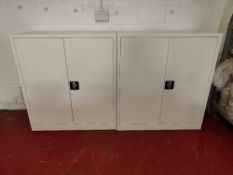 (2) Double Door Metal Floor Cabinets