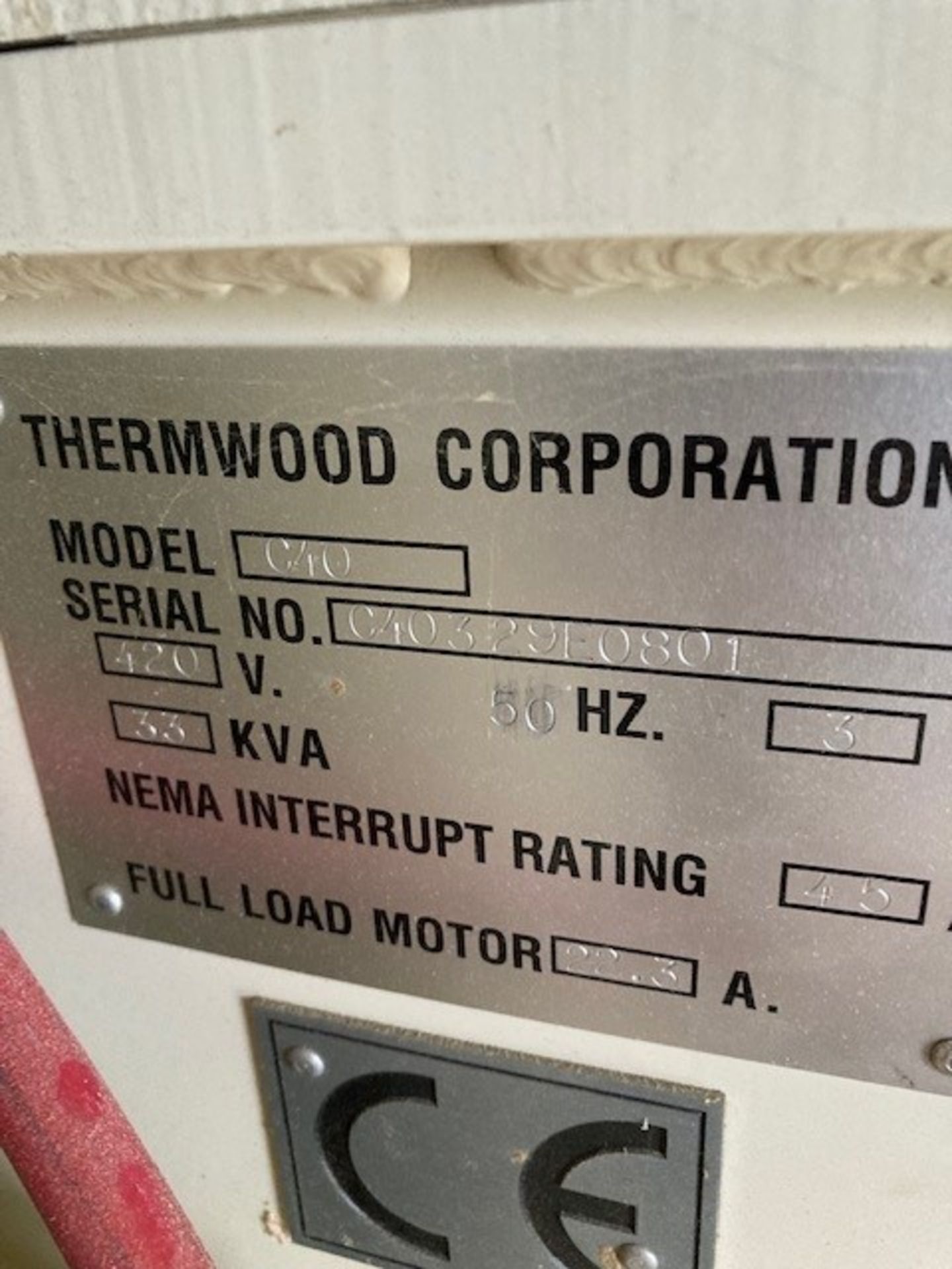 Thermwood Corporation C40 CNC router with 91000 super CNC controller - Image 8 of 11