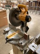 DeWalt mitre saw on metal stand