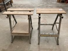 (2) Bench 'n' Vice foldable workbenches