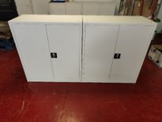(2) Double Door Metal Floor Cabinets