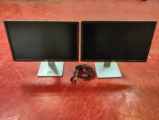 (2) DELL 24" Monitors with stand