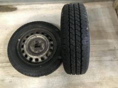 (2) 16 inch spare wheels with Autogreen 195/65R16C tyres