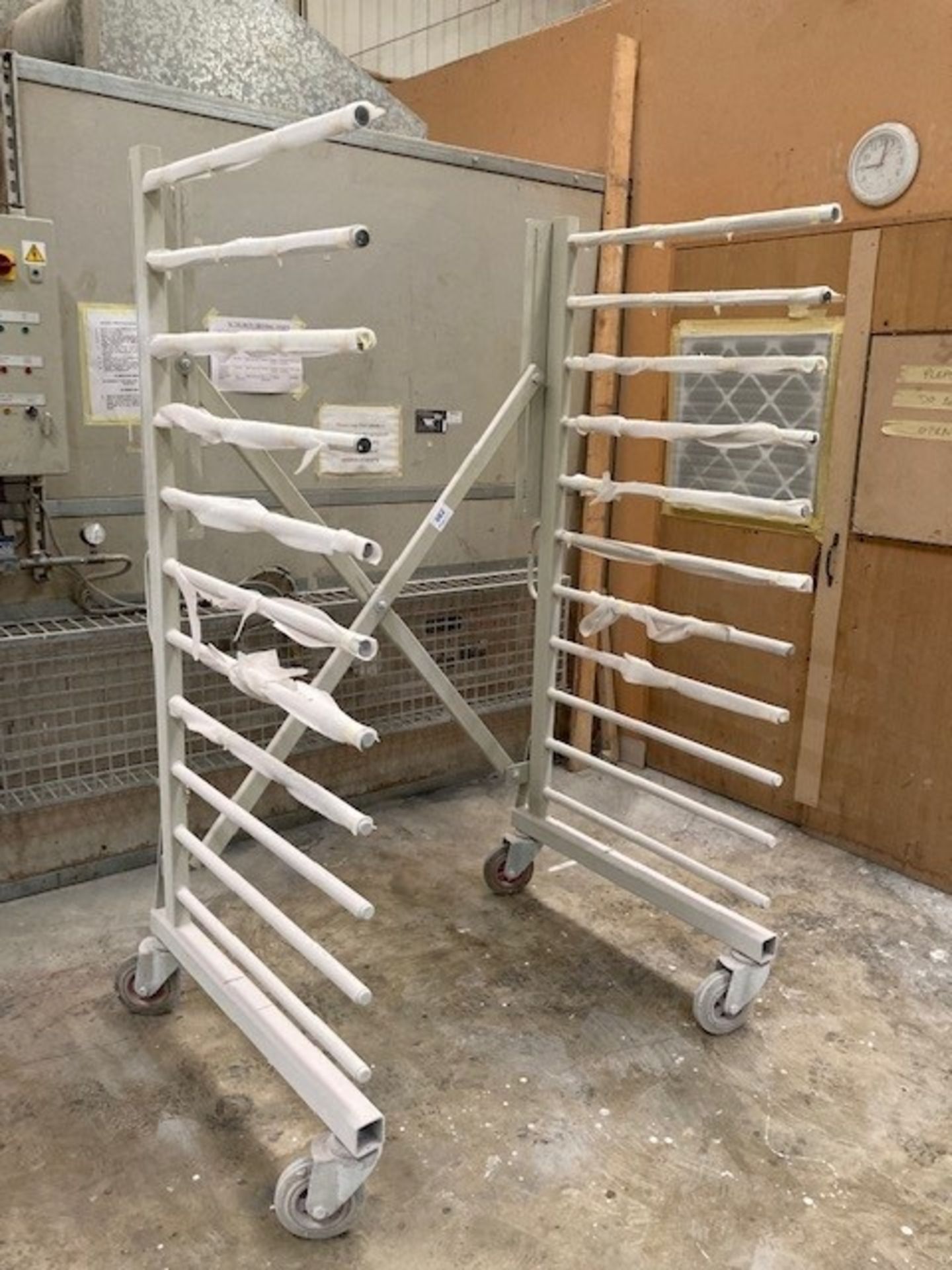 Eleven tier mobile steel expanding drying racks - Image 2 of 4