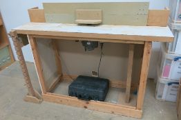 SIP plunge router & spindle moulder with wooden frame