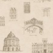 (34) Rolls of University of Oxford wallpaper - Estate