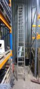 Eighteen Tread Steel Step Ladder