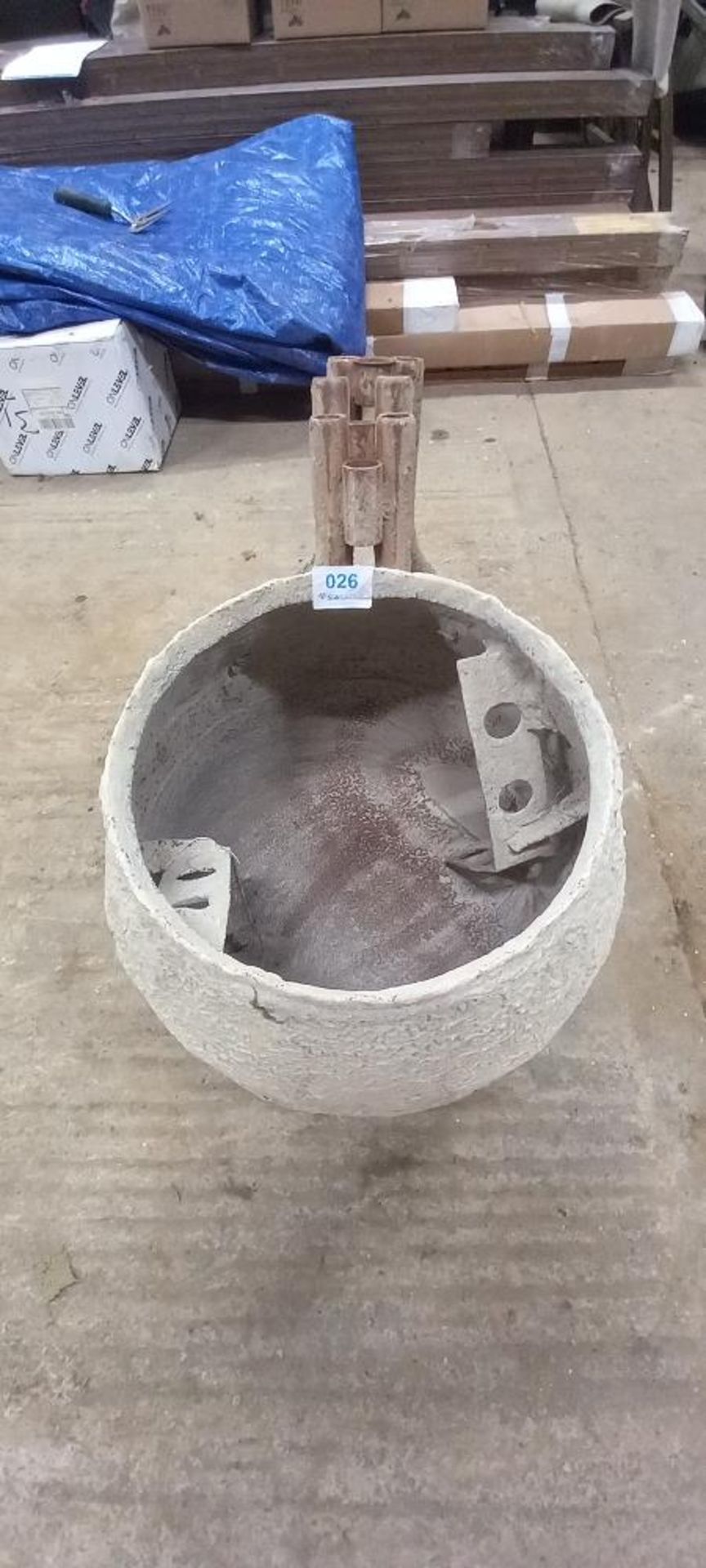 Cement Mixing Drum with (3) Sets of Stand Legs - Image 3 of 3