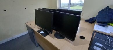 (5) Various 22" Monitors