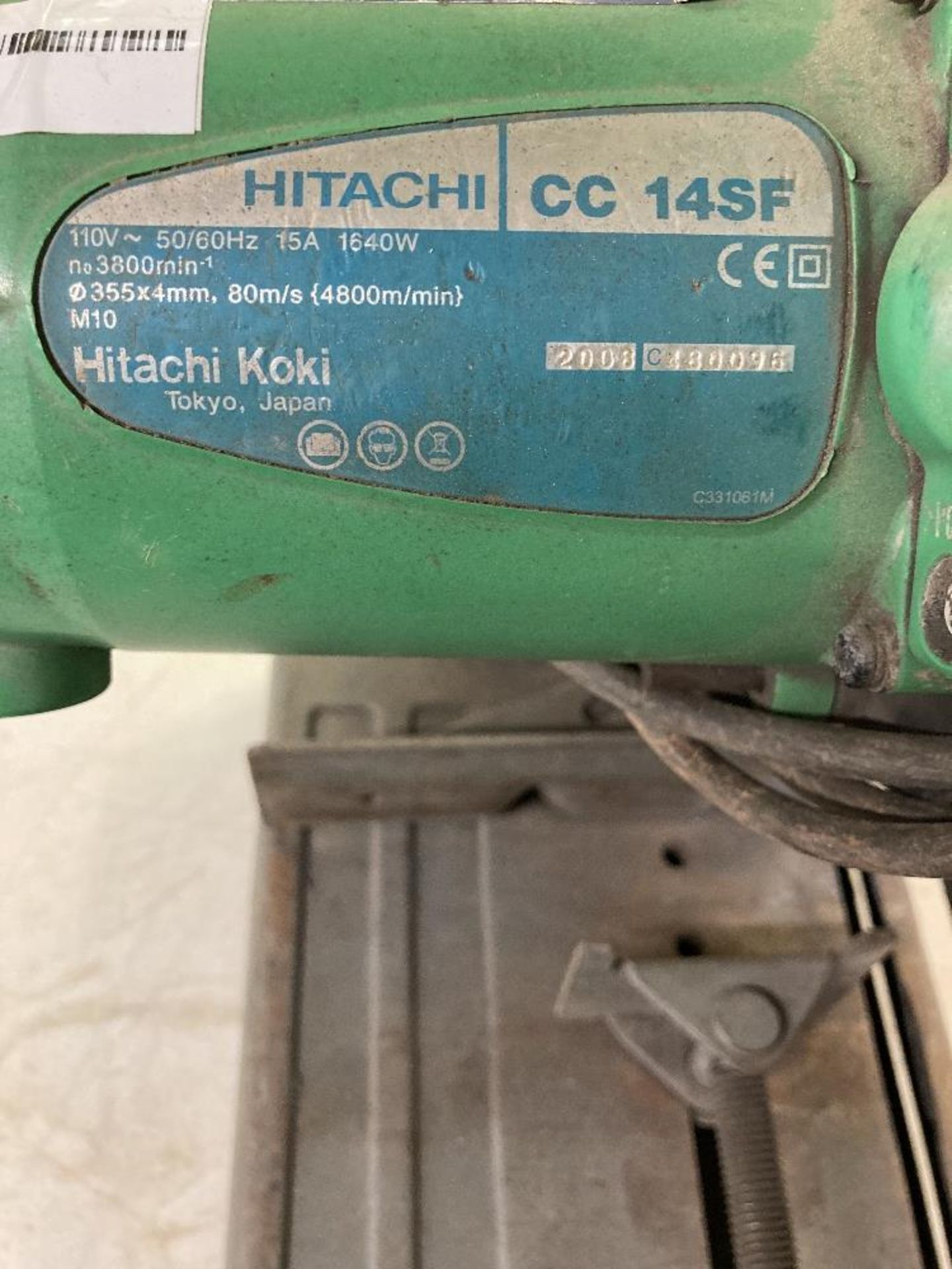 Hitachi CC14SF Cut-Off Saw - Image 4 of 4