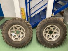 (2) 16" Alloy Wheels with Off-Road Tires