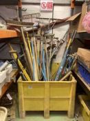 Stillage with Quantity of Hand Tools to Include: