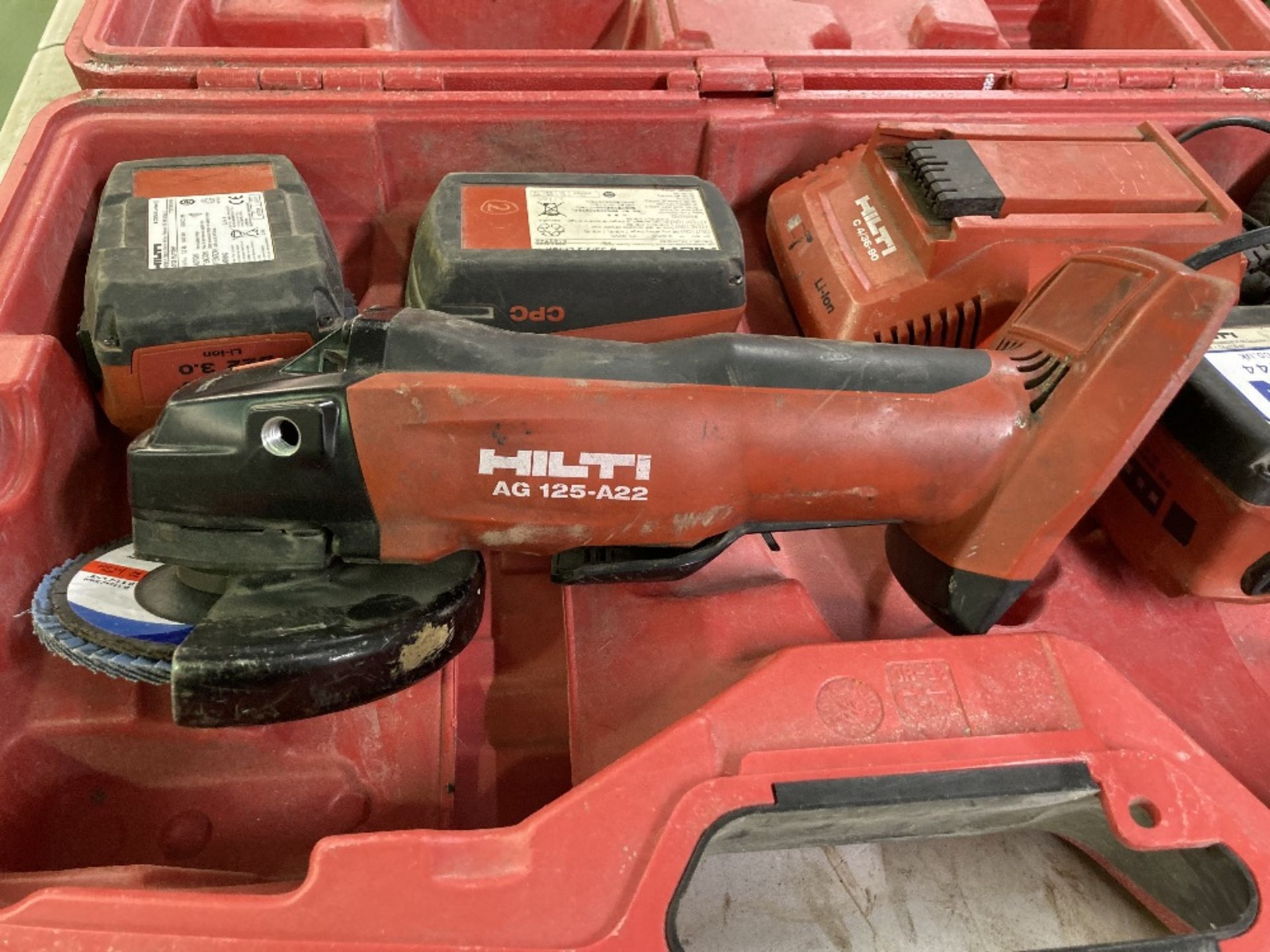 Hilti AG-125-A22 Cordless Disk Grinder - Image 2 of 4