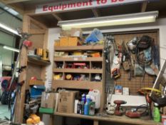 Contents of Workshop Area to Include: