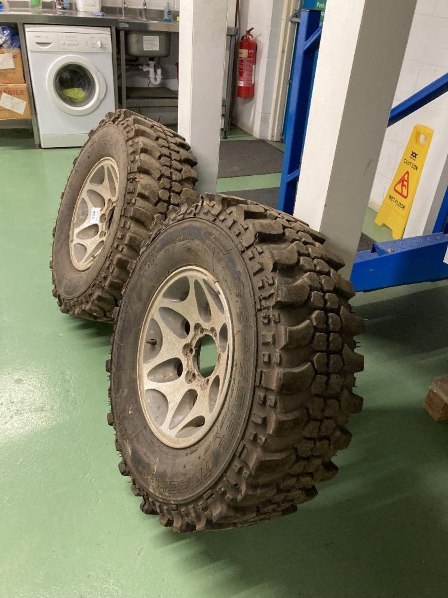 (2) 16" Alloy Wheels with Off-Road Tires - Image 2 of 3