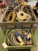 Stillage with Large Quantity of Three Phase Cable and Plugs