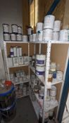 Quantity of Various Part-Used Paint Finishes, Curing Agents, Bases