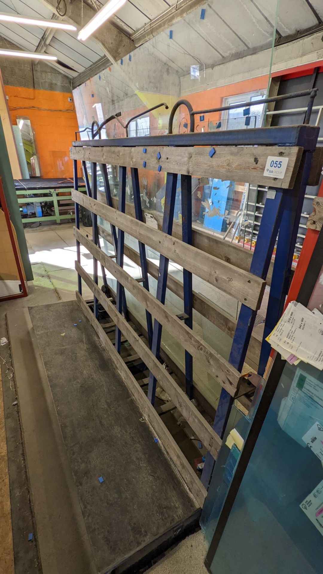 Metal Double Sided Layup Glass Rack with Quantity of Glass