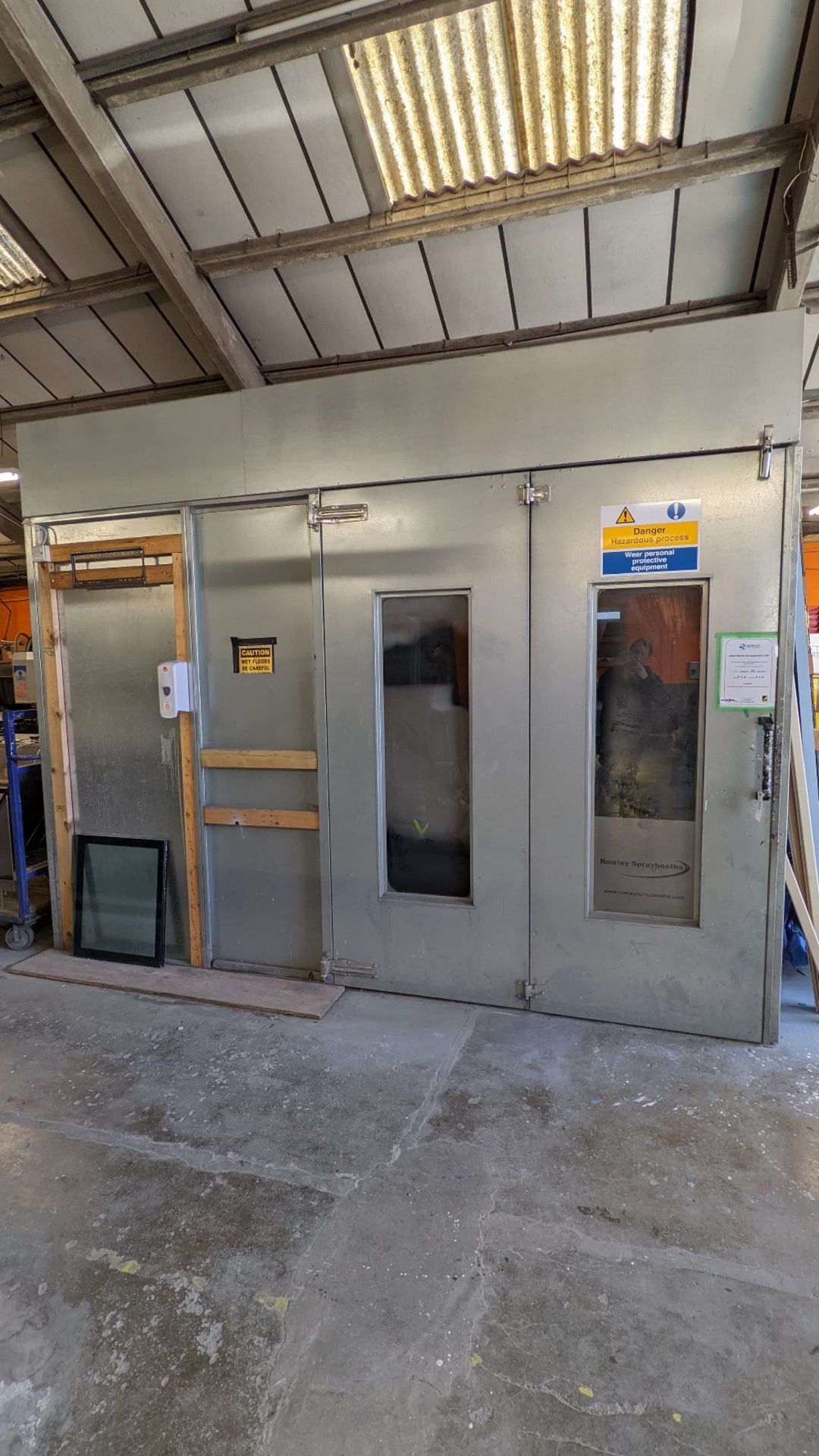 Rowley Spray Booths Combi Booth Galvanised Spray Booth