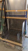 (2) Mobile Glass Rack Trolleys with Contents