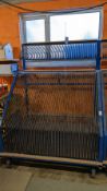 (2) Mobile Glass Rack Trolleys with Contents