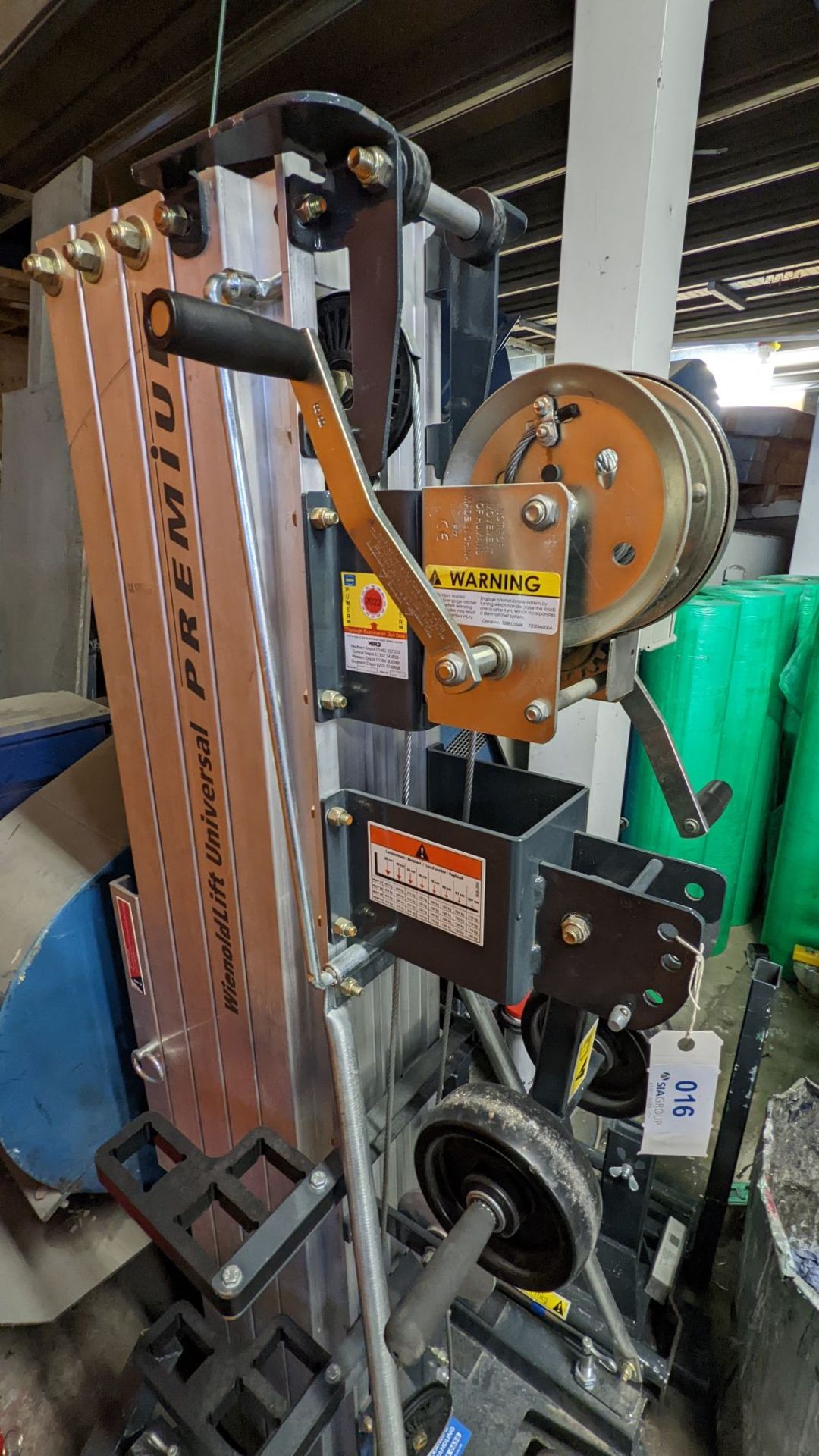 Wienoldlift Universal Lifting Hoist with Vacuum Lifter & 110V Transformer (2019)