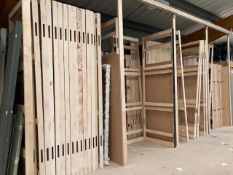 Large Quantity of Wooden Partitioning Frames