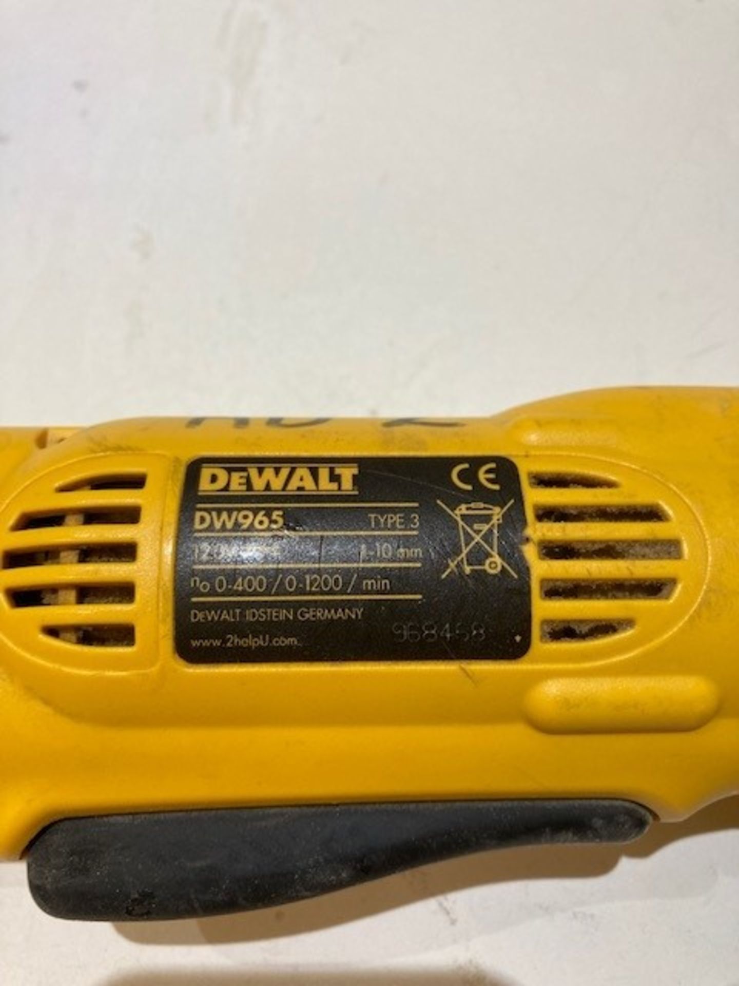 Dewalt DW965 12V Cordless Angle Drill - Image 3 of 3