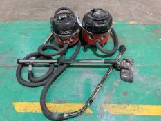 (2) Numatic Henry Vacuum Cleaners