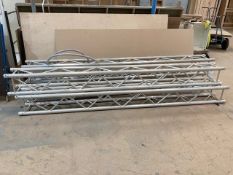 (4) 3000mm Aluminium Stage Truss Sections