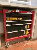 Halfords Five Drawer Mobile Steel Tool Chest