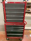 Sealey Two Section Ten Drawer Mobile Steel Tool Chest