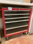 Halfords Five Drawer Mobile Steel Tool Chest