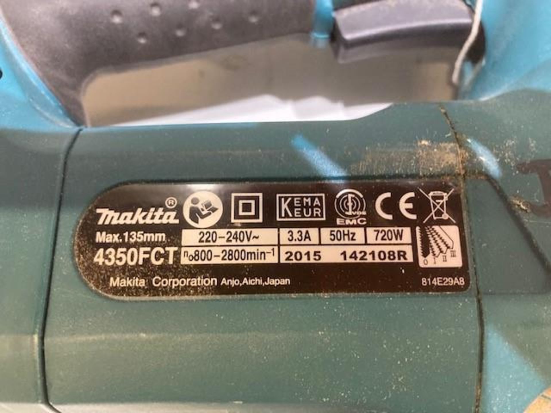 Makita 4350FCT Orbital Action Jigsaw - Image 3 of 3