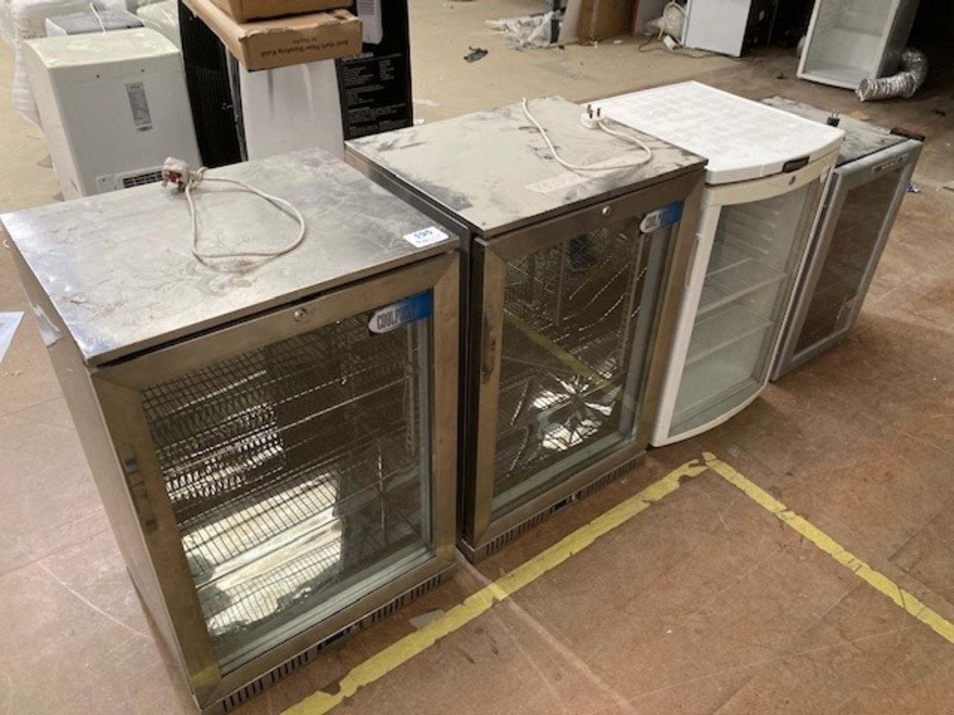 (4) Under Counter Bottle Coolers
