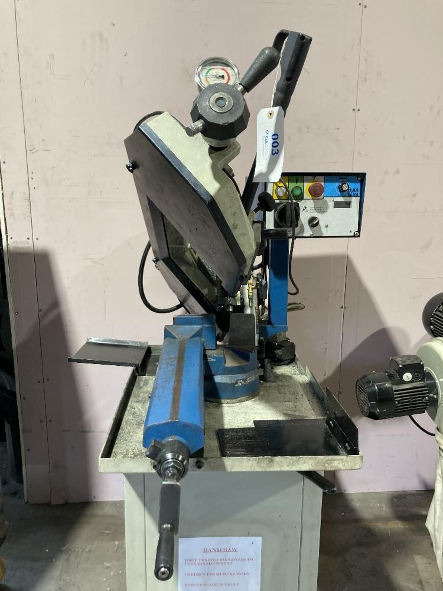 Baileigh BS-210M horizontal manual controlled descent bandsaw - Image 4 of 5