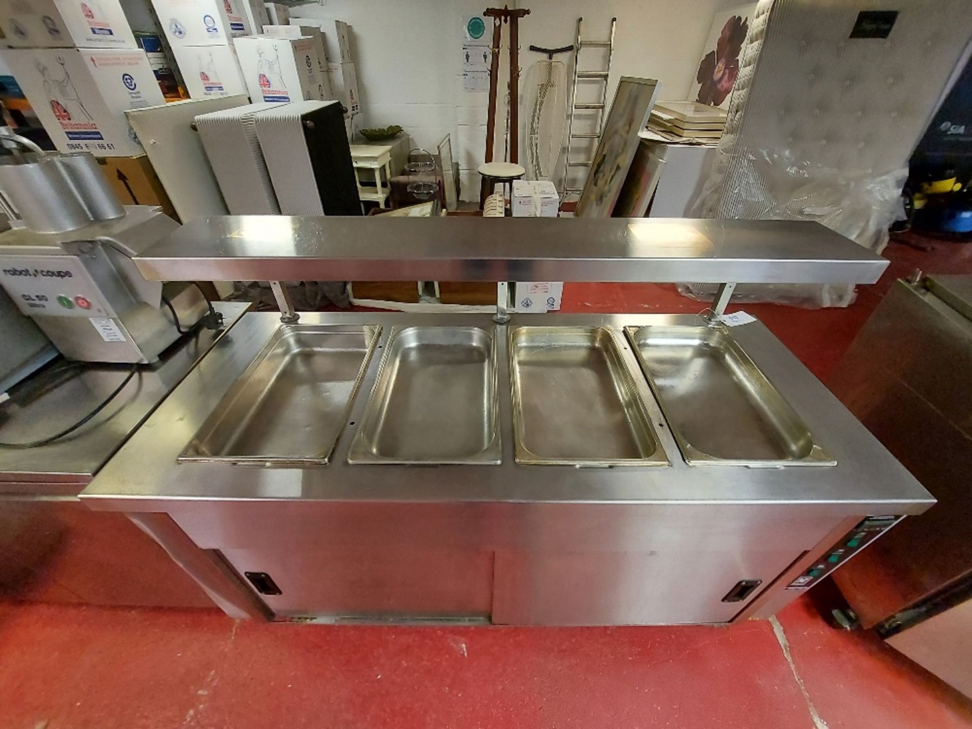 Falcon HS-Series HS4 Servery stainless steel heated servery counter - Image 2 of 4