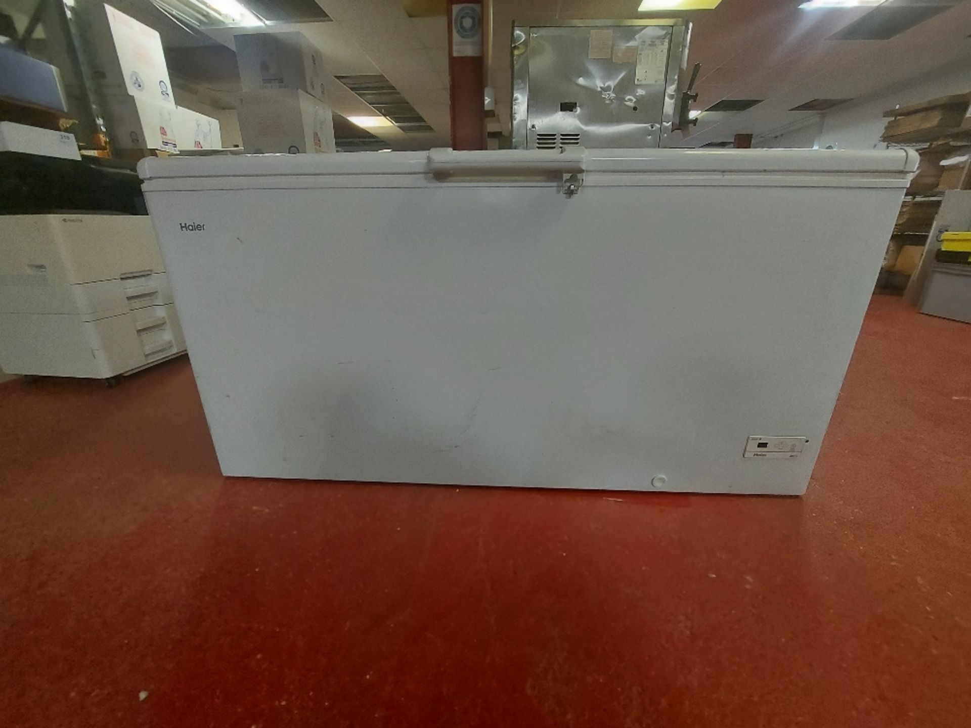 Haier HCE519R double width laminate chest freezer
