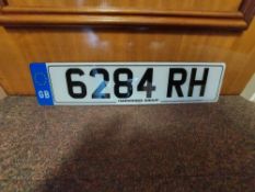 Private registration plate: 6284 RH