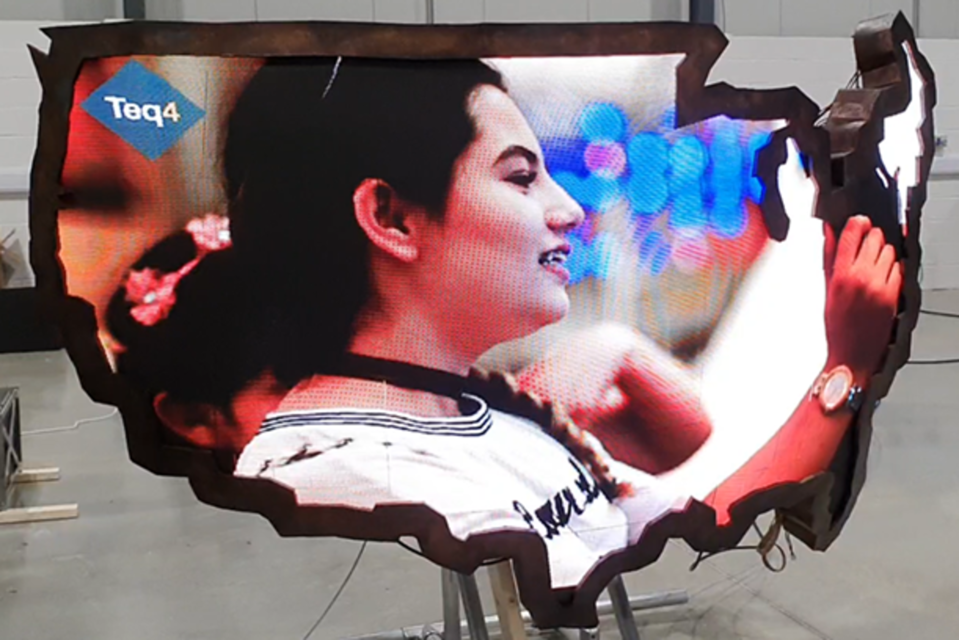 Immersive Technology Large Format Screen Modelled on the USA
