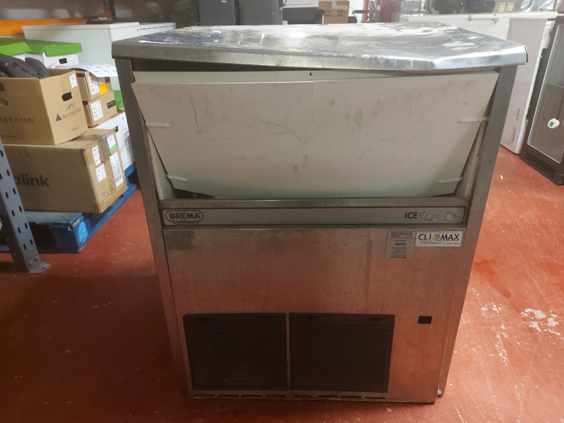 Brema CB640A-Q stainless steel self contained ice machine (for spares and repairs)