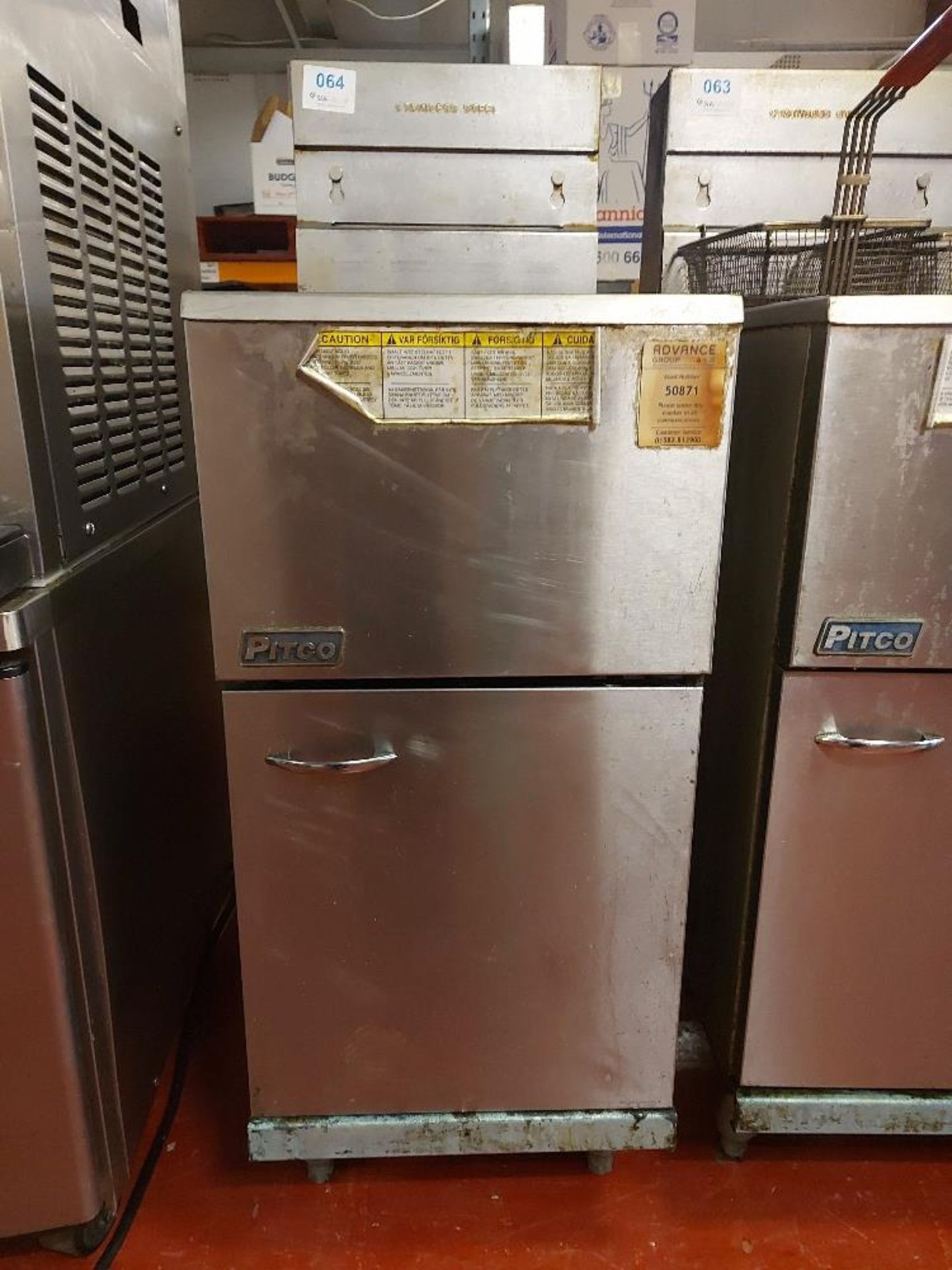Pitco 35C+ stainless steel twin bay fryer