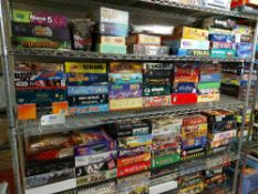 Contents of shelf to include quantity of board games
