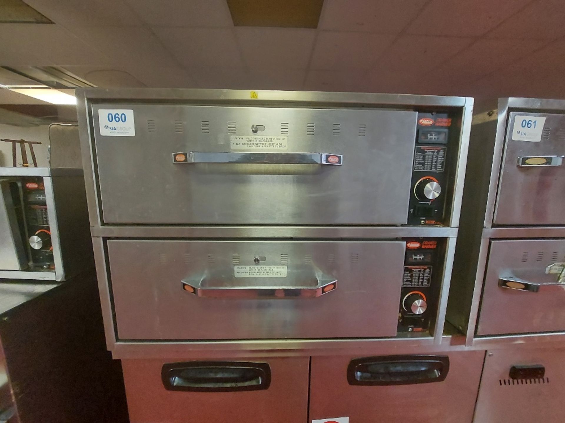 Hatco HDW-2B stainless steel warming drawers
